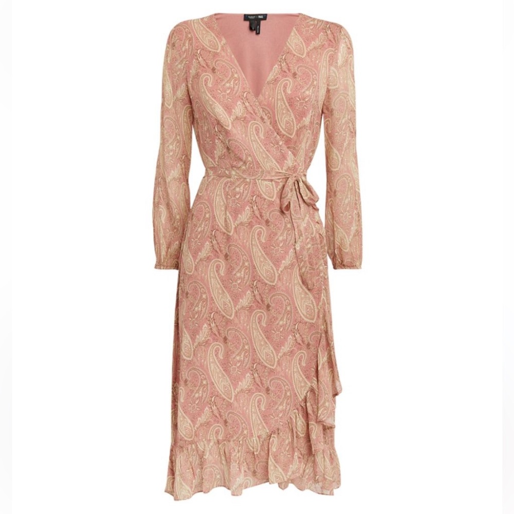 PAIGE pink Paisley
Print Palazzo‎ Dress
